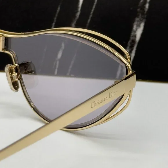 NEW DIOR SUNGLASSES, DIOR FILDIOR M1U B0A4 WOMEN CAT EYE SUNGLASSES DIOR EYEWEAR FilDior M1U cat-eye gold-tone sunglasses | NET  main image 4